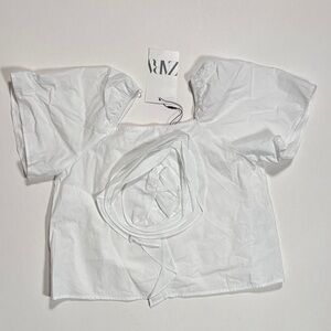 Zara NWT Size 11-12 Floral Embellished Blouse